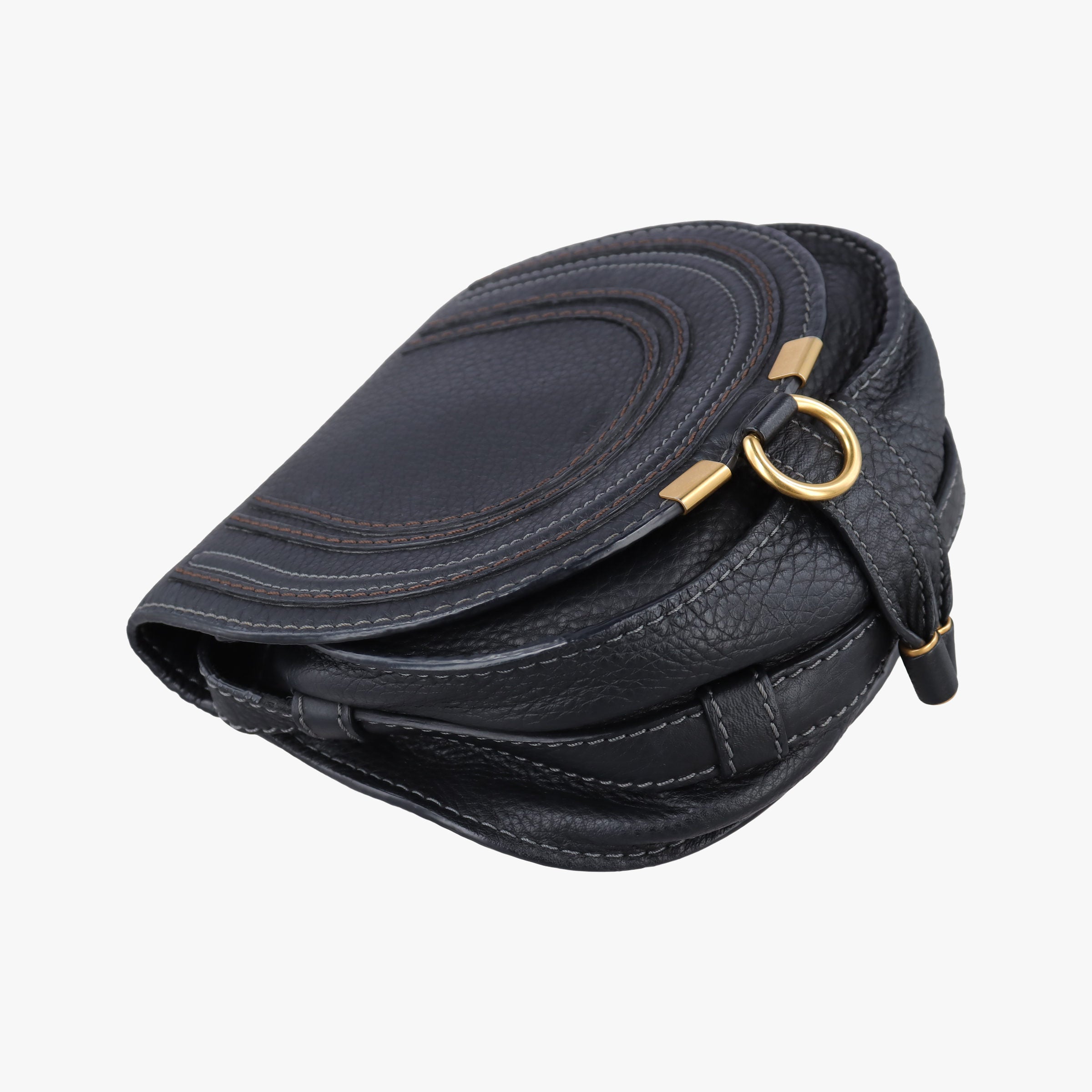 Pre-owned Chloe Mercy Black Leather  shoulderbag | stylenewstar