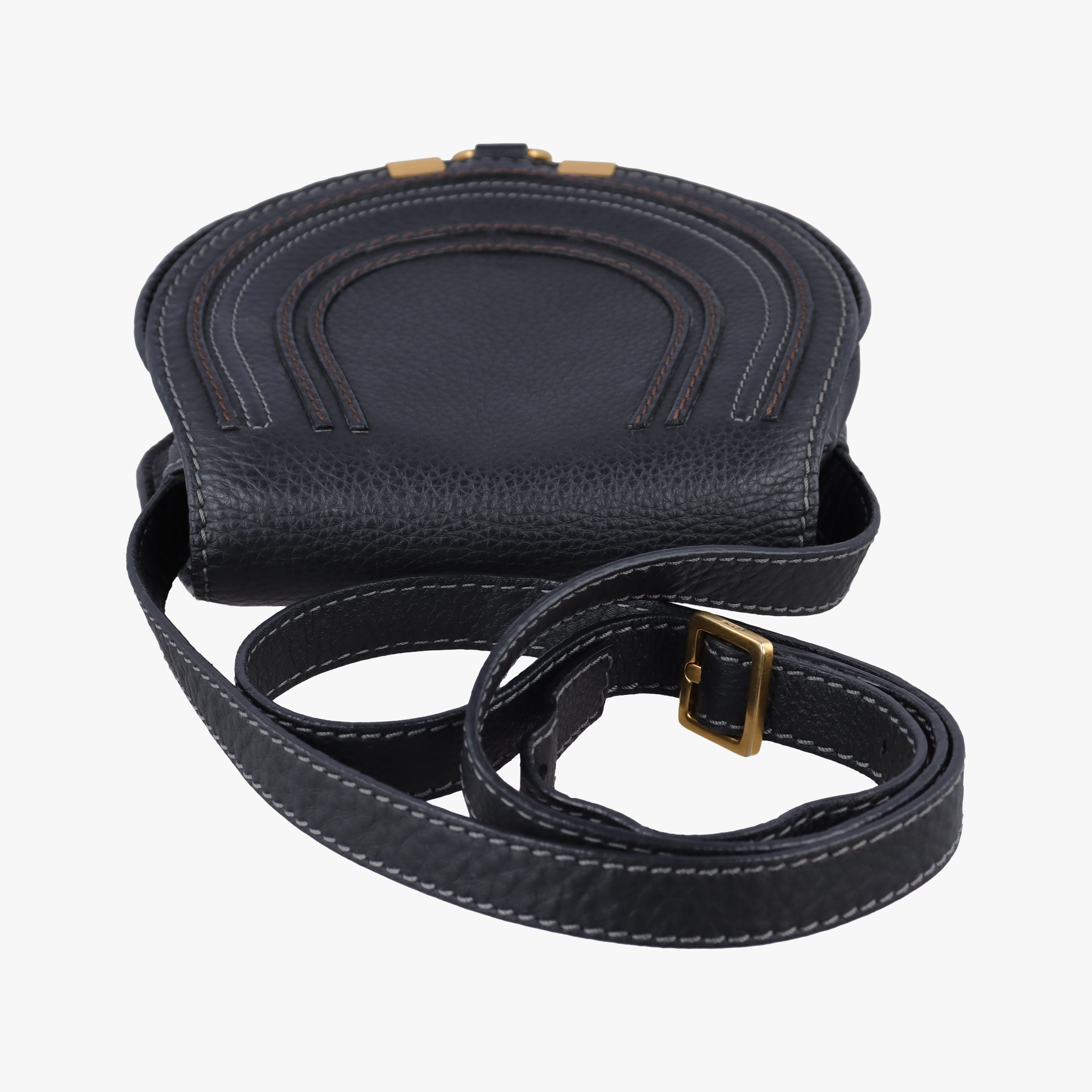 Pre-owned Chloe Mercy Black Leather  shoulderbag | stylenewstar