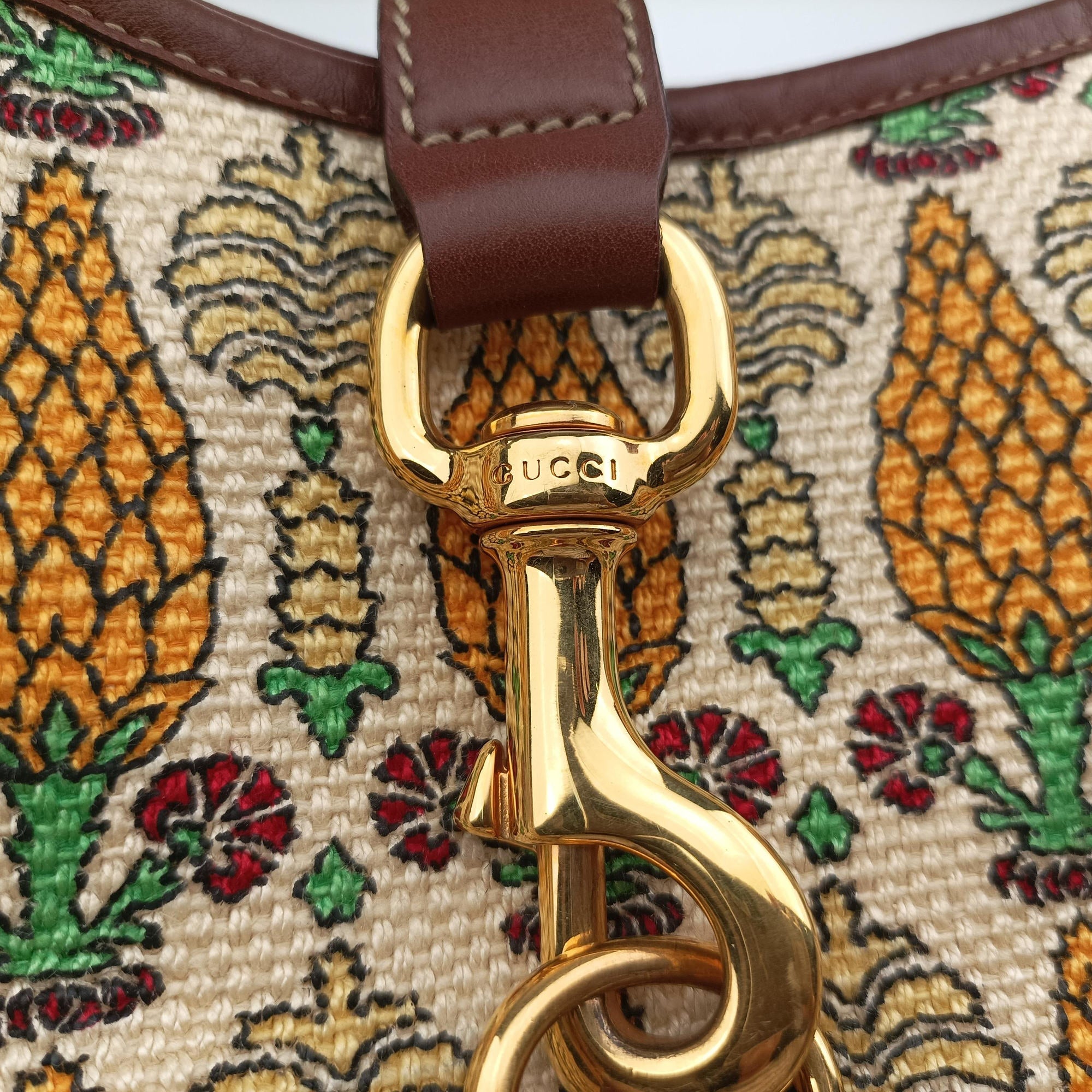 Pre-owned Gucci Jackie O Hobo Brown Canvas×Leather 153029 shoulderbag | stylenewstar