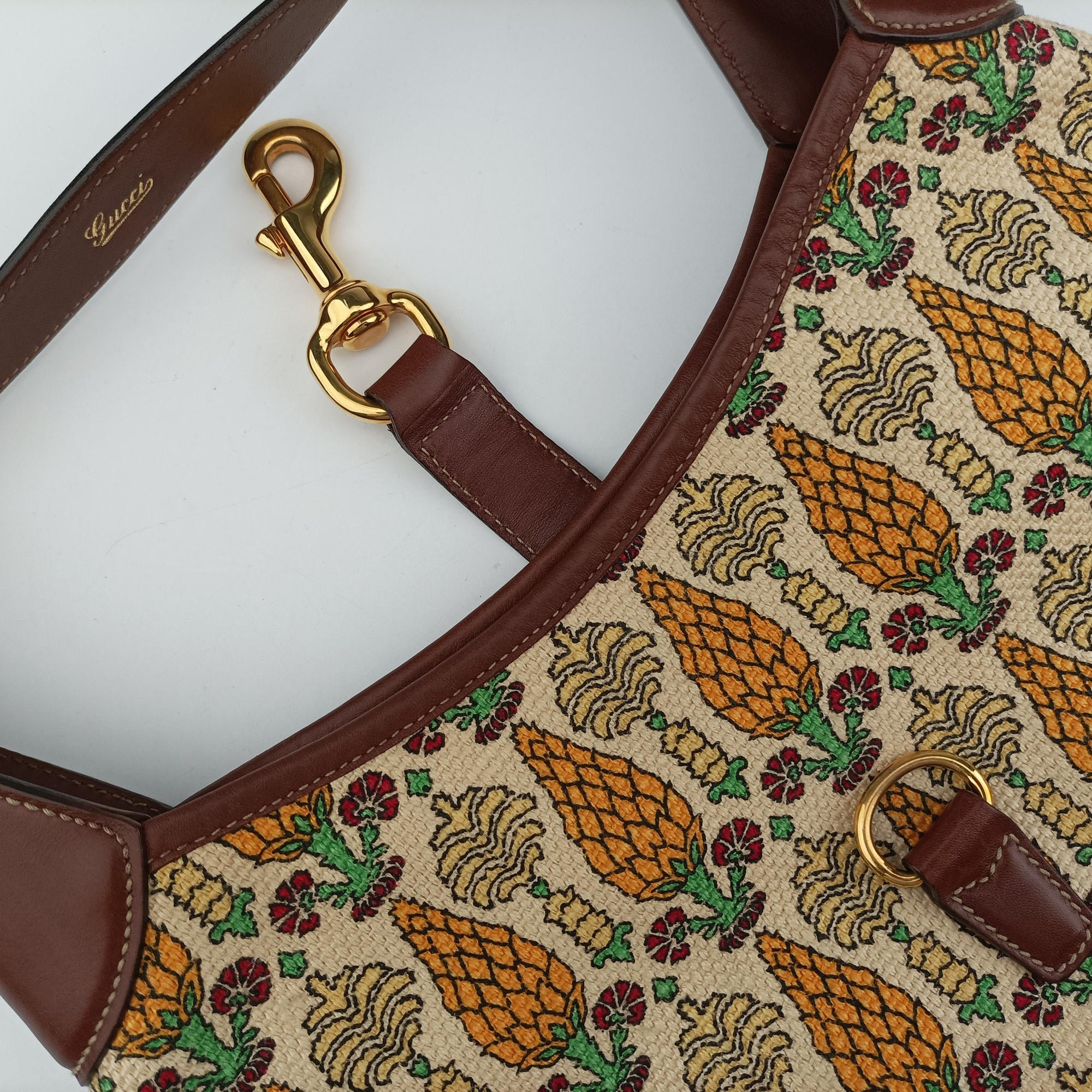 Pre-owned Gucci Jackie O Hobo Brown Canvas×Leather 153029 shoulderbag | stylenewstar