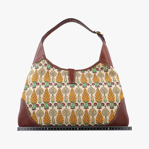 Pre-owned Gucci Jackie O Hobo Brown Canvas×Leather 153029 shoulderbag | stylenewstar