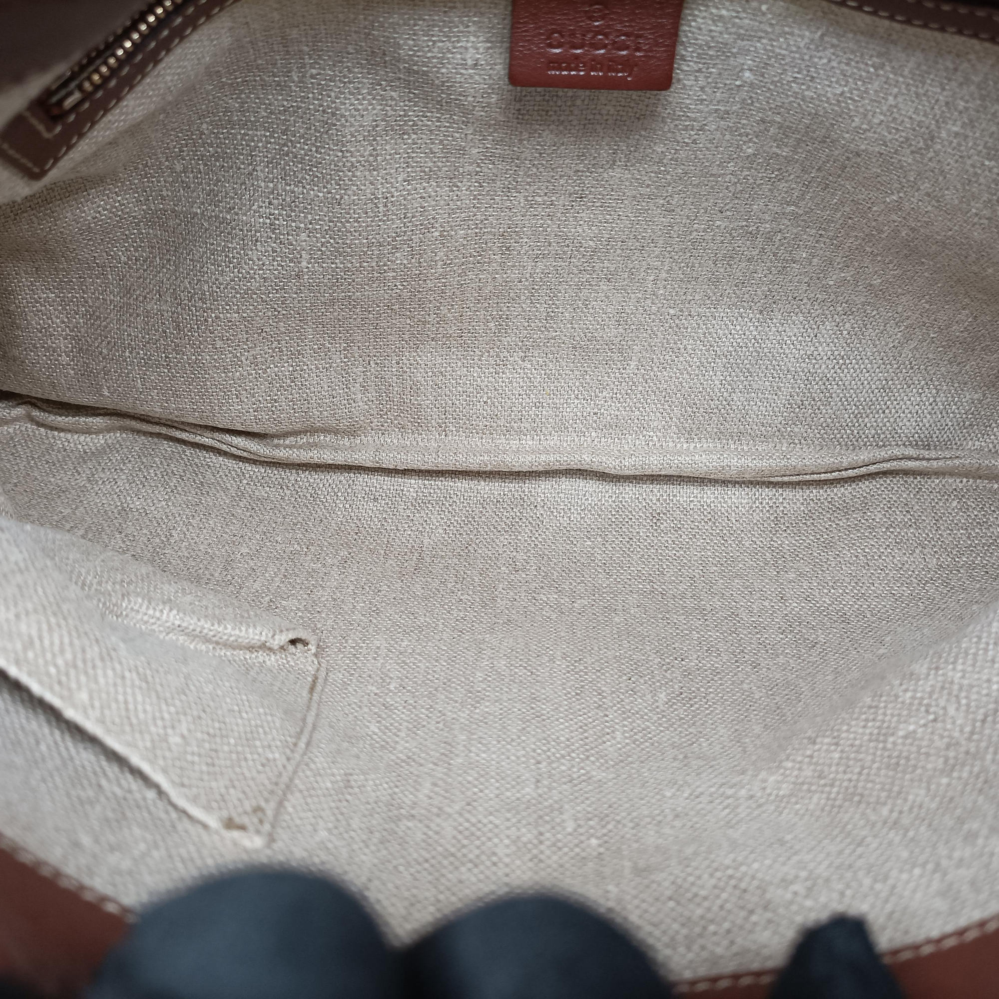 Pre-owned Gucci Jackie O Hobo Brown Canvas×Leather 153029 shoulderbag | stylenewstar