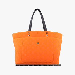 Pre-owned Louis Vuitton Scuba MM Orange Leather×Microfiber M92803 shoulderbag | stylenewstar