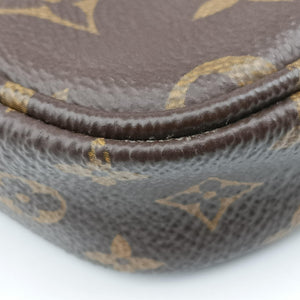 Pre-owned Louis Vuitton MULTI POCHETTE ACCESSOIRES MARRON×khaki Monogram Canvas M44840 shoulderbag | stylenewstar