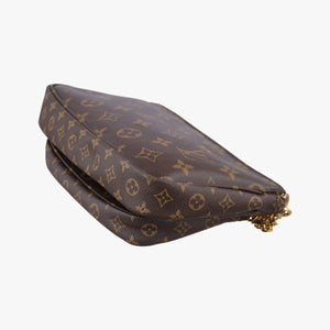 Pre-owned Louis Vuitton MULTI POCHETTE ACCESSOIRES MARRON×khaki Monogram Canvas M44840 shoulderbag | stylenewstar