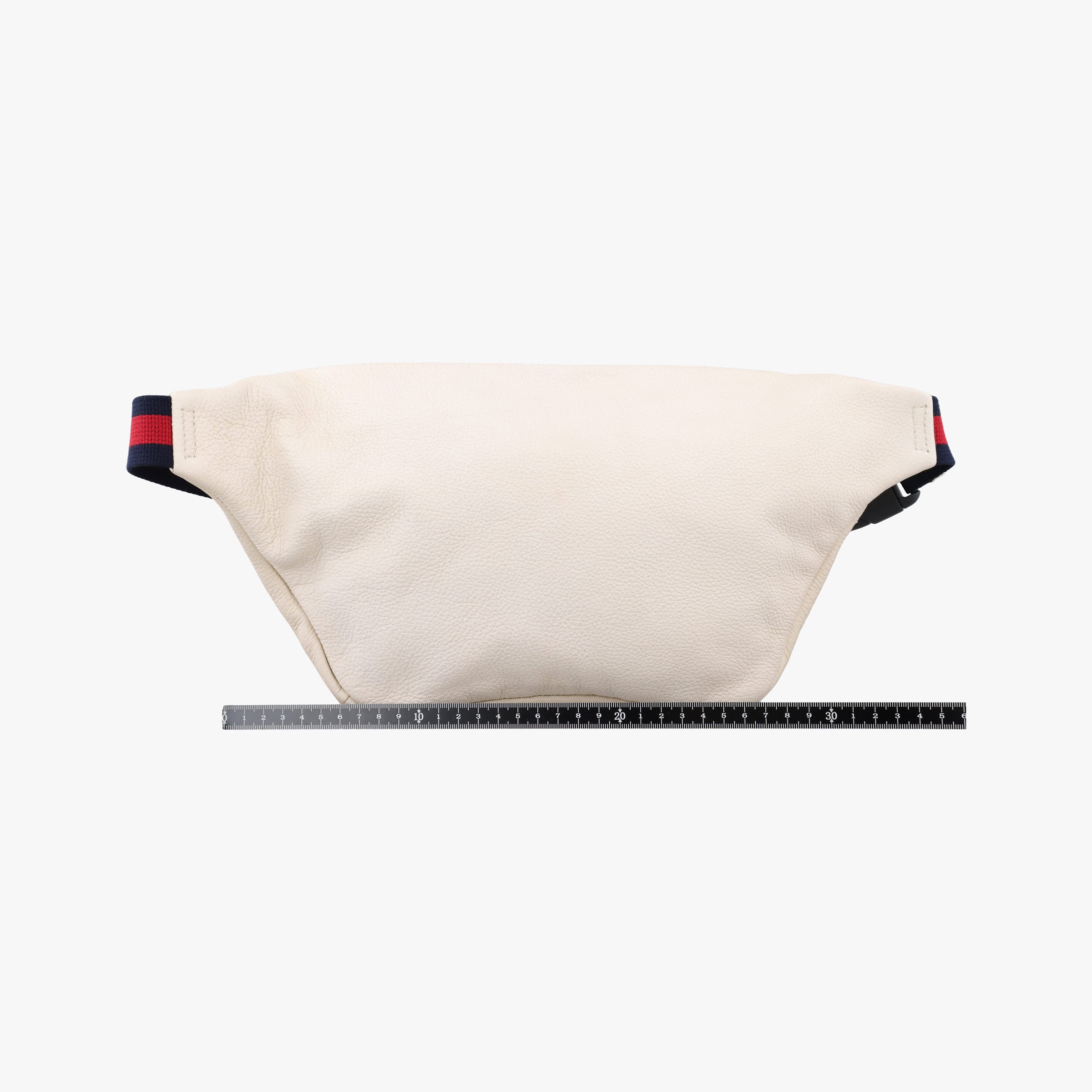 Pre-owned Gucci Print White Leather 493869 bum bag/waist bag | stylenewstar