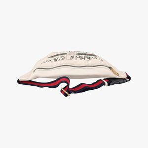 Pre-owned Gucci Print White Leather 493869 bum bag/waist bag | stylenewstar