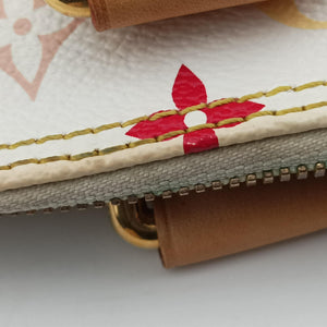 Pre-owned Louis Vuitton Alma GM white Monogram Multicolor M40441 handbag | stylenewstar