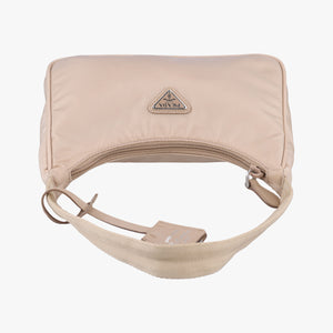 Pre-owned Prada Re-Edition 2005 Re-Nylon Bag Beige nylon 1BH204 handbag | stylenewstar