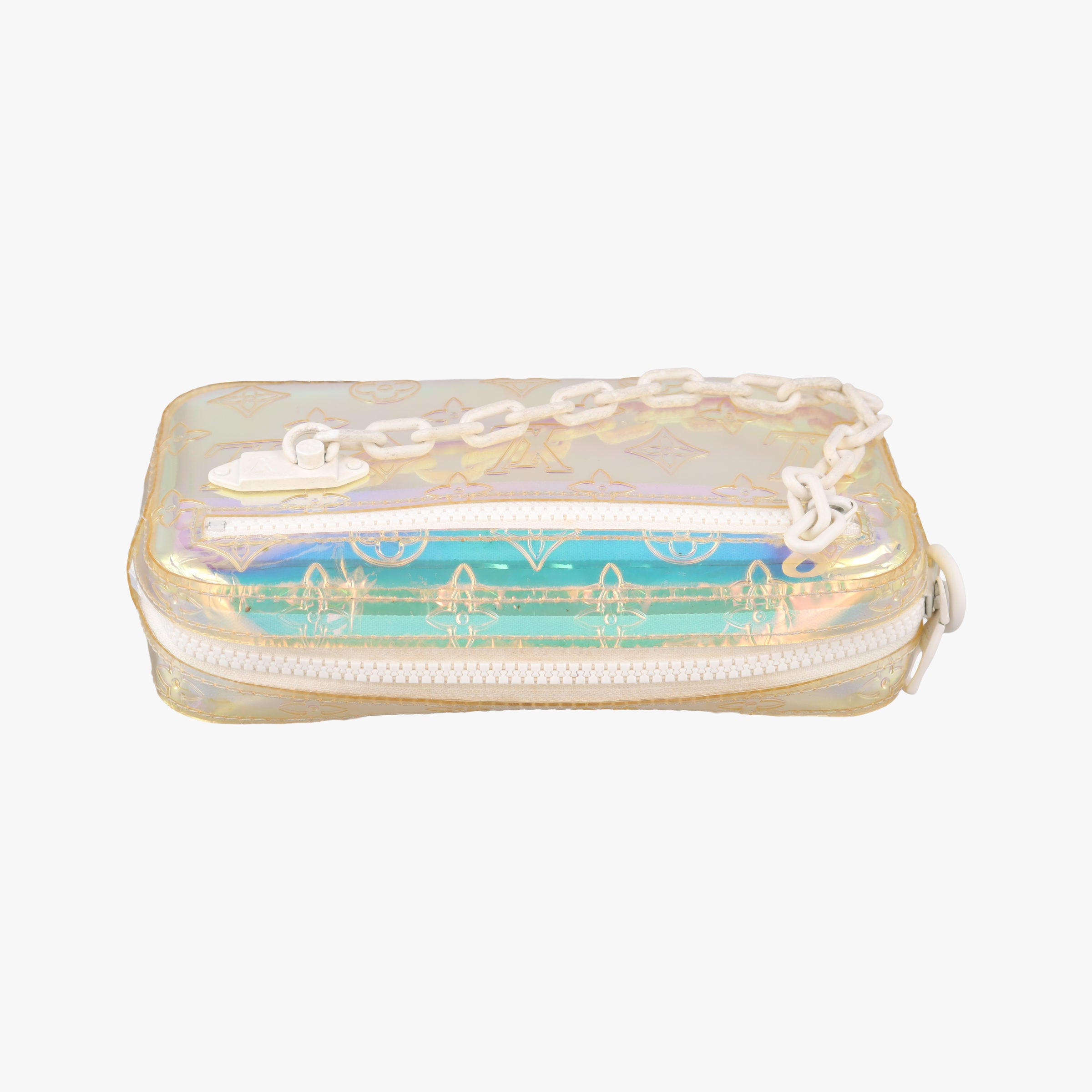 Pre-owned Louis Vuitton Pochette Volga prism pvc vinyl M55261 clutchbag | stylenewstar