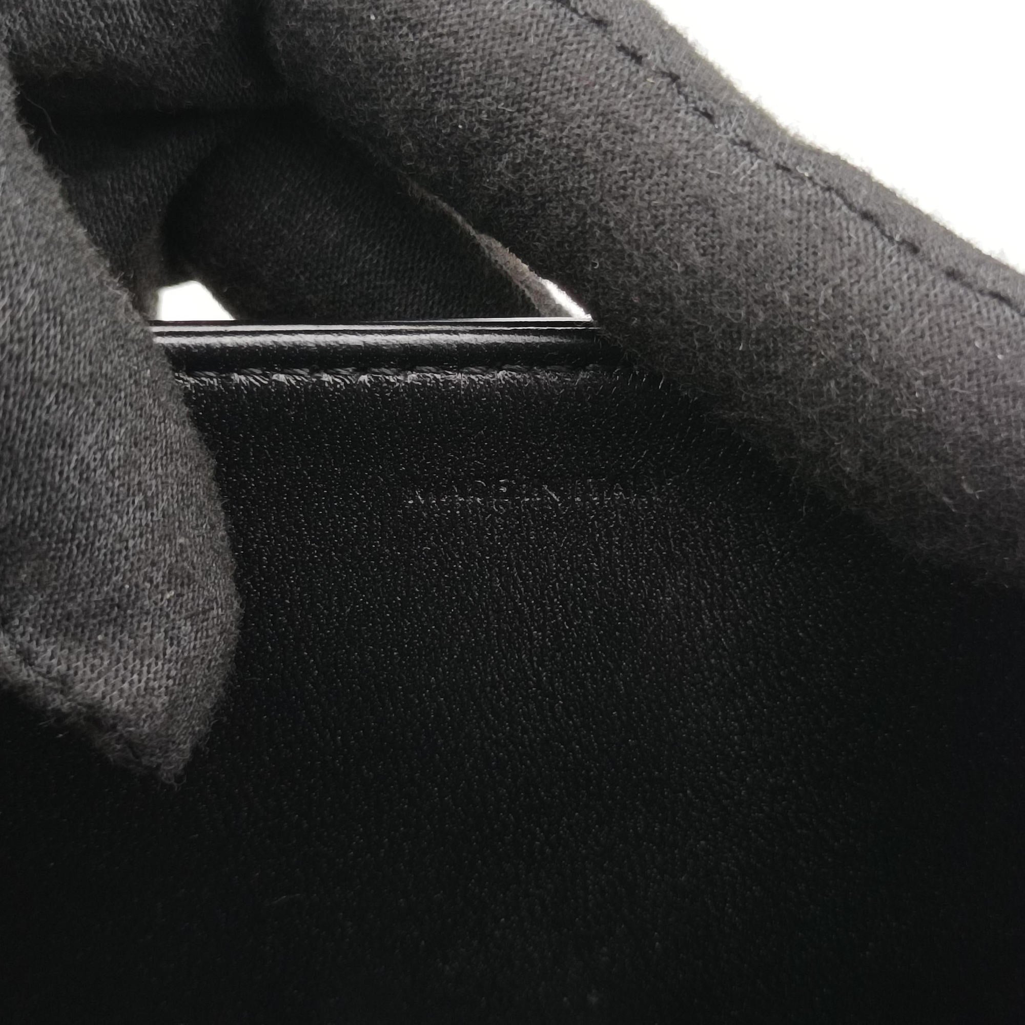 Pre-owned Celine Teen Triomphe Black Leather  shoulderbag | stylenewstar
