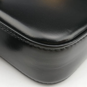 Pre-owned Celine Teen Triomphe Black Leather  shoulderbag | stylenewstar