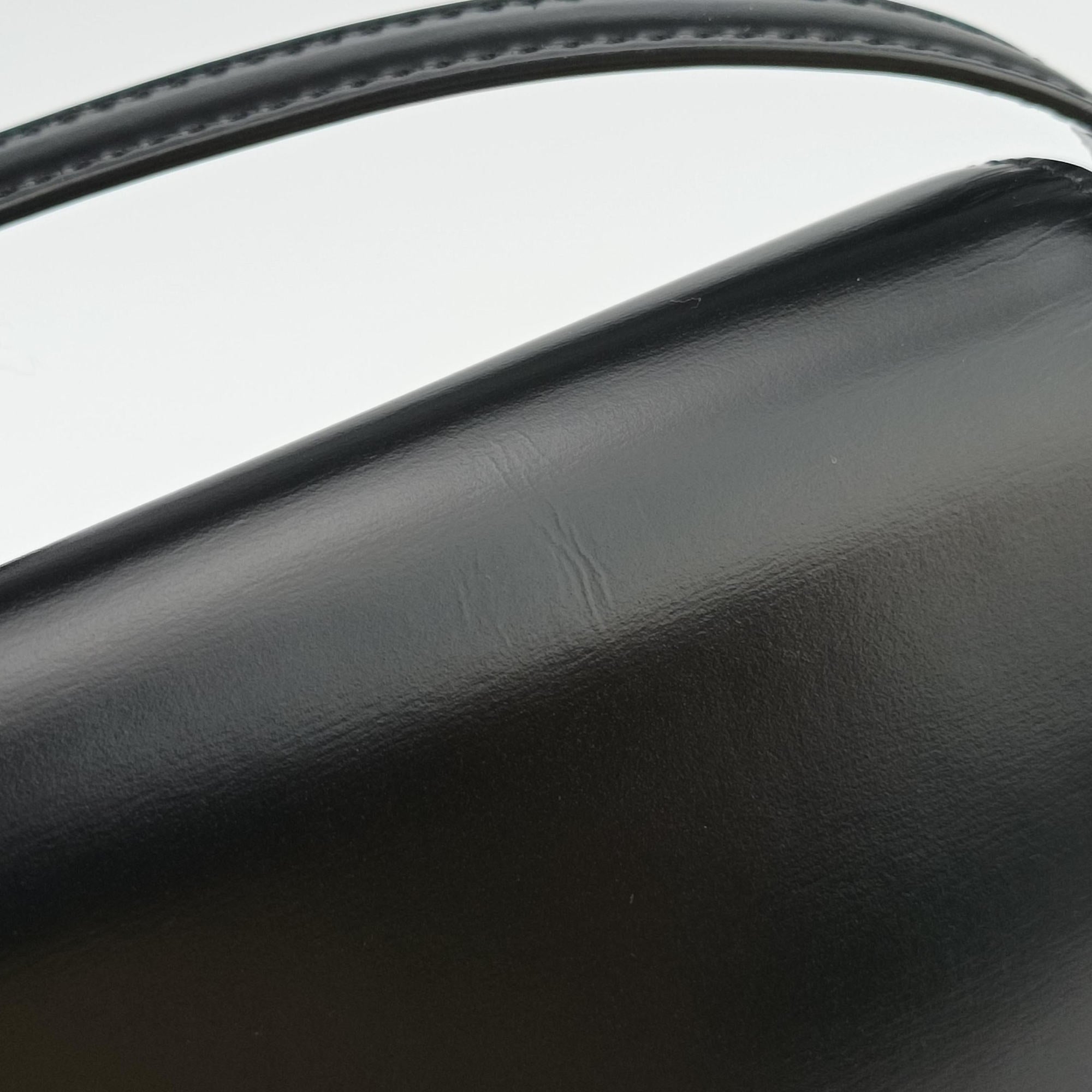 Pre-owned Celine Teen Triomphe Black Leather  shoulderbag | stylenewstar