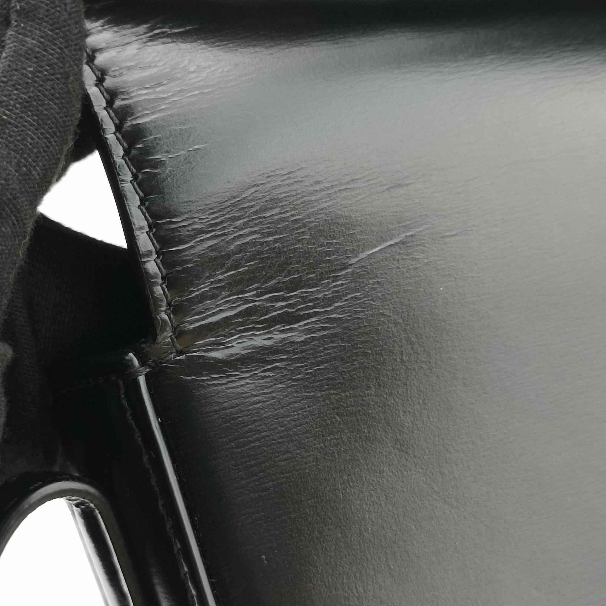 Pre-owned Celine Teen Triomphe Black Leather  shoulderbag | stylenewstar