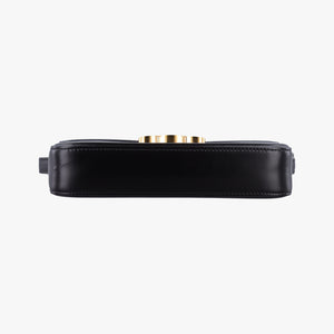 Pre-owned Celine Teen Triomphe Black Leather  shoulderbag | stylenewstar
