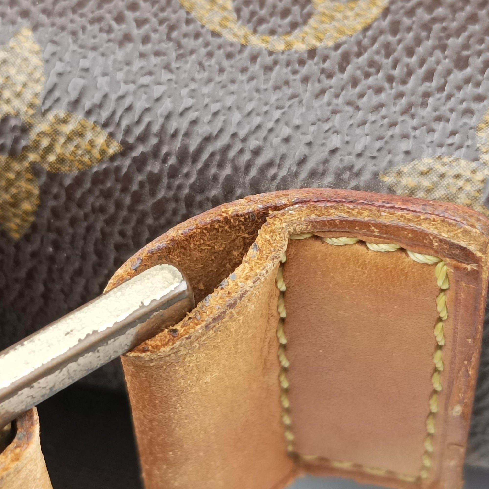 Pre-owned Louis Vuitton ABBESSES brown Monogram Canvas M45257 shoulderbag | stylenewstar