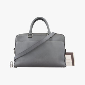 Pre-owned Louis Vuitton Porto Document Business MM Glacier Taiga M32952 handbag | stylenewstar