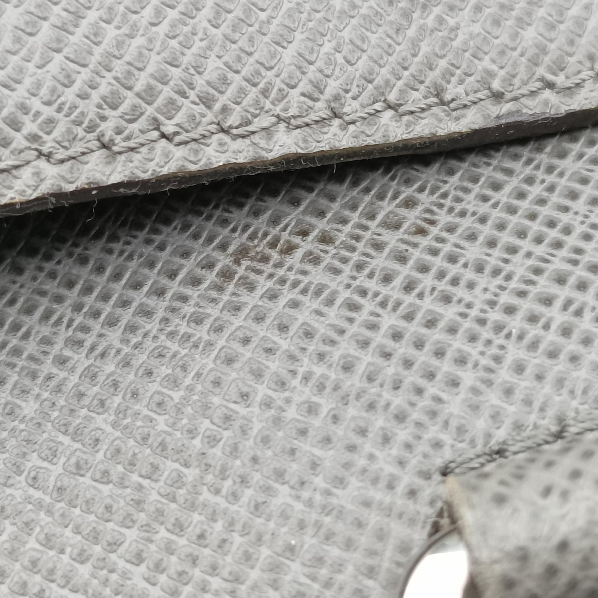Pre-owned Louis Vuitton Porto Document Business MM Glacier Taiga M32952 handbag | stylenewstar