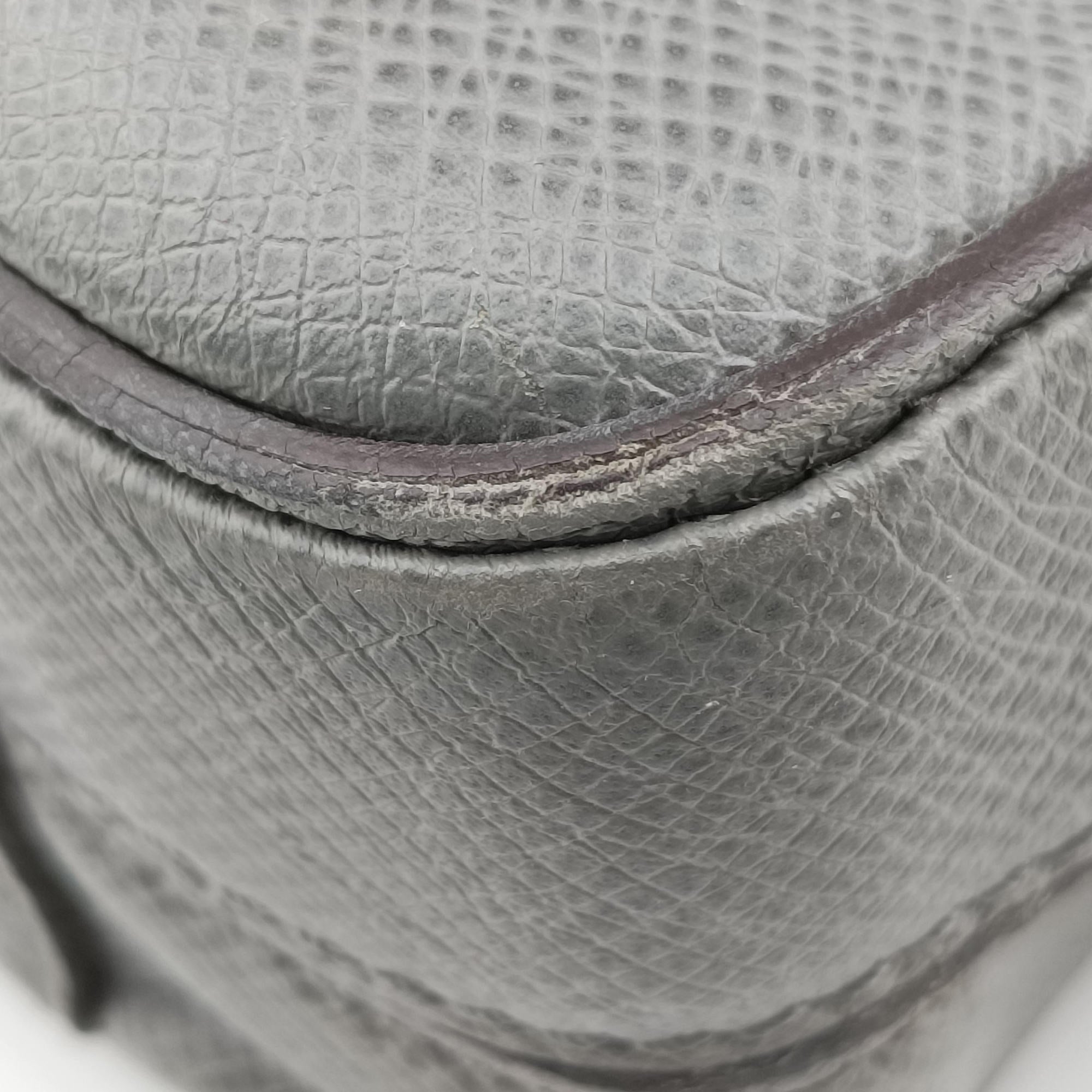 Pre-owned Louis Vuitton Porto Document Business MM Glacier Taiga M32952 handbag | stylenewstar