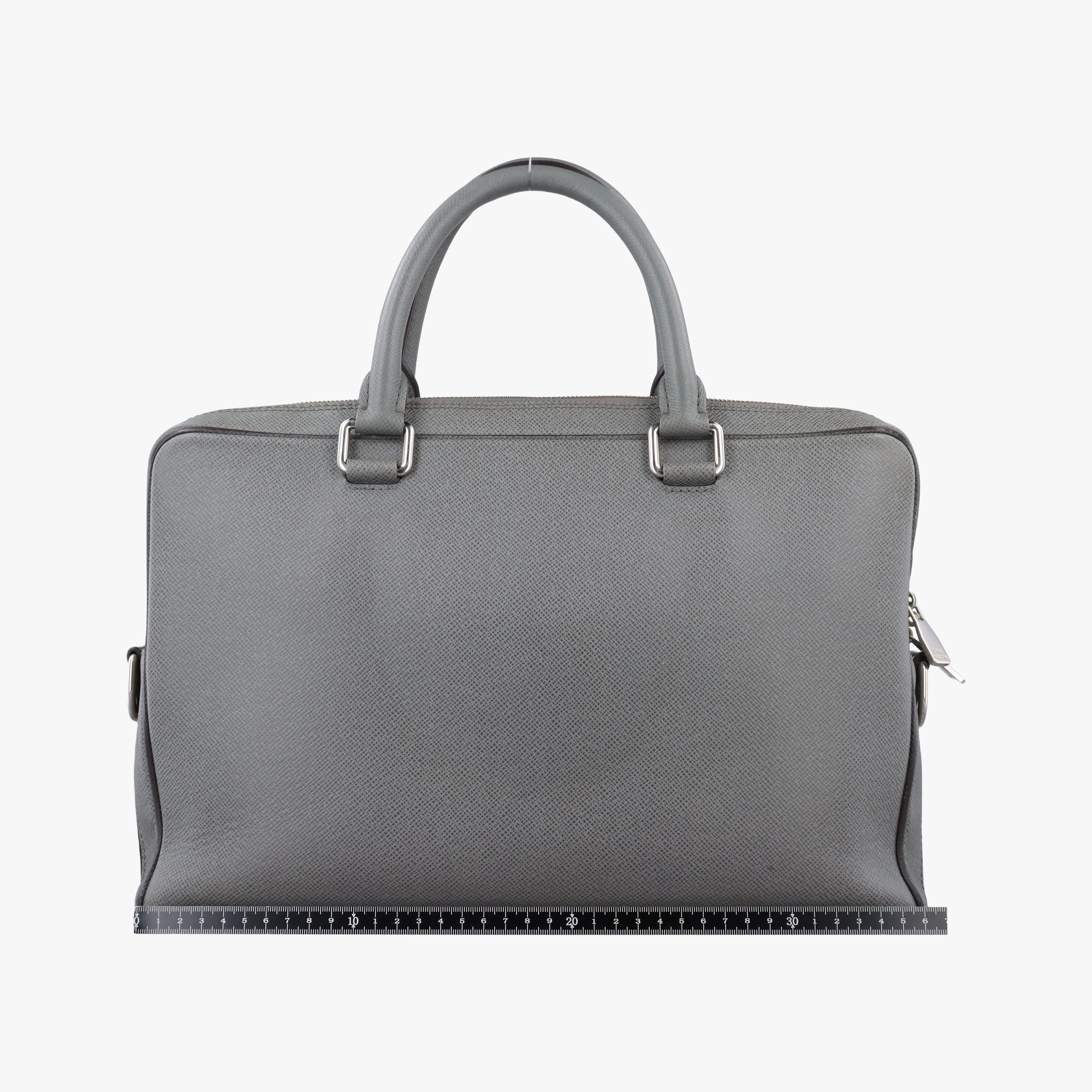 Pre-owned Louis Vuitton Porto Document Business MM Glacier Taiga M32952 handbag | stylenewstar