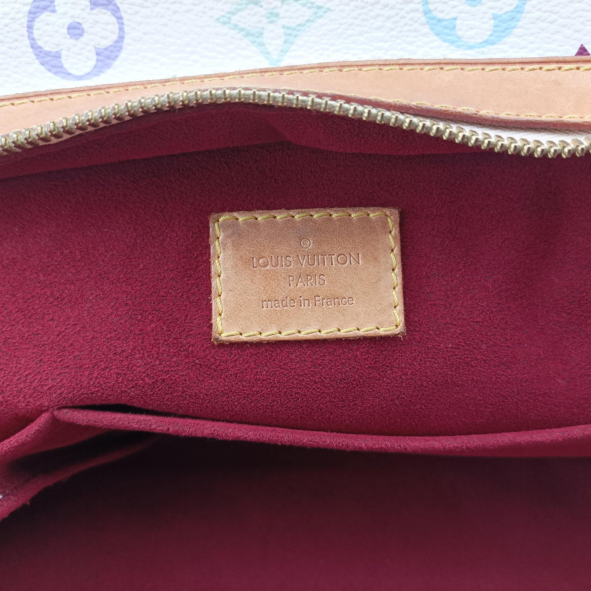 Pre-owned Louis Vuitton CLAUDIA white Monogram Multicolor M40193 shoulderbag | stylenewstar