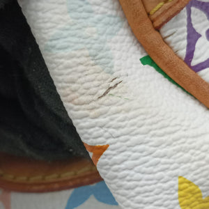 Pre-owned Louis Vuitton CLAUDIA white Monogram Multicolor M40193 shoulderbag | stylenewstar