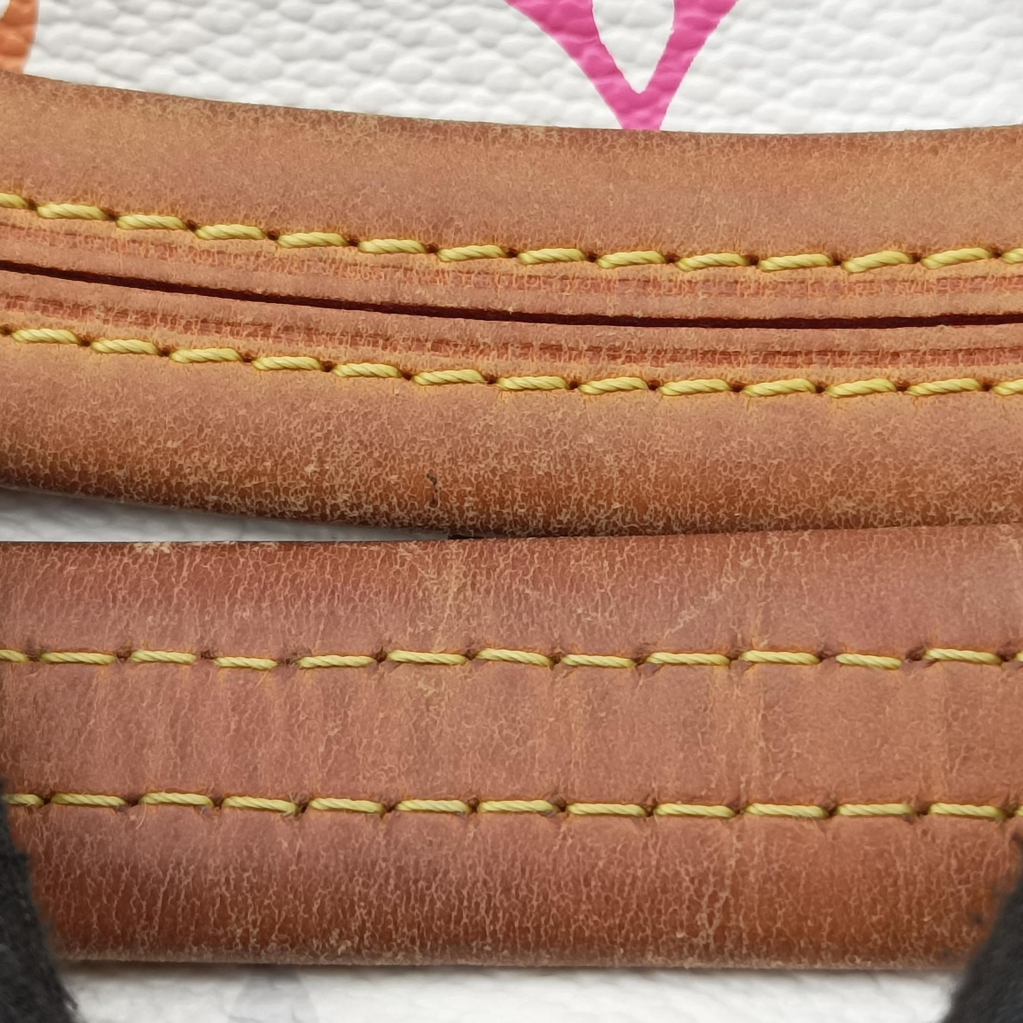 Pre-owned Louis Vuitton CLAUDIA white Monogram Multicolor M40193 shoulderbag | stylenewstar