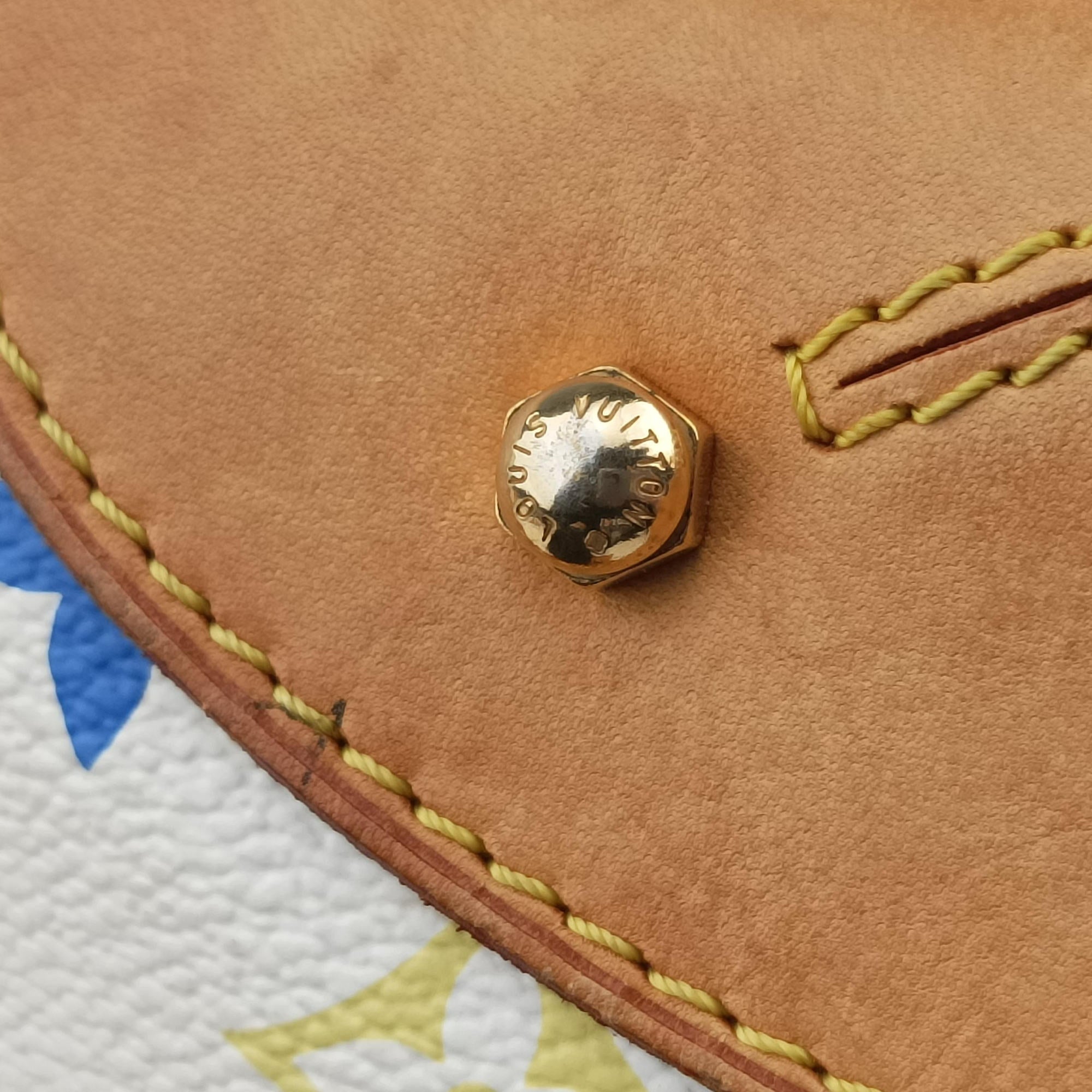 Pre-owned Louis Vuitton CLAUDIA white Monogram Multicolor M40193 shoulderbag | stylenewstar