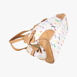 Pre-owned Louis Vuitton CLAUDIA white Monogram Multicolor M40193 shoulderbag | stylenewstar