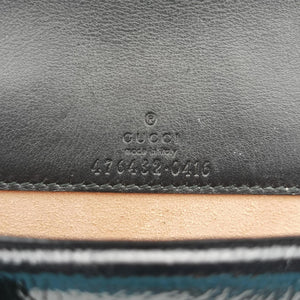 Pre-owned Gucci Dionysus Navy velour 476432 shoulderbag | stylenewstar