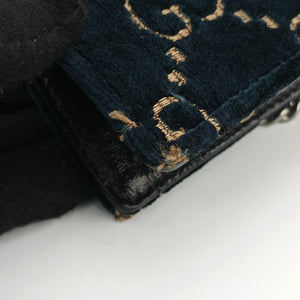 Pre-owned Gucci Dionysus Navy velour 476432 shoulderbag | stylenewstar