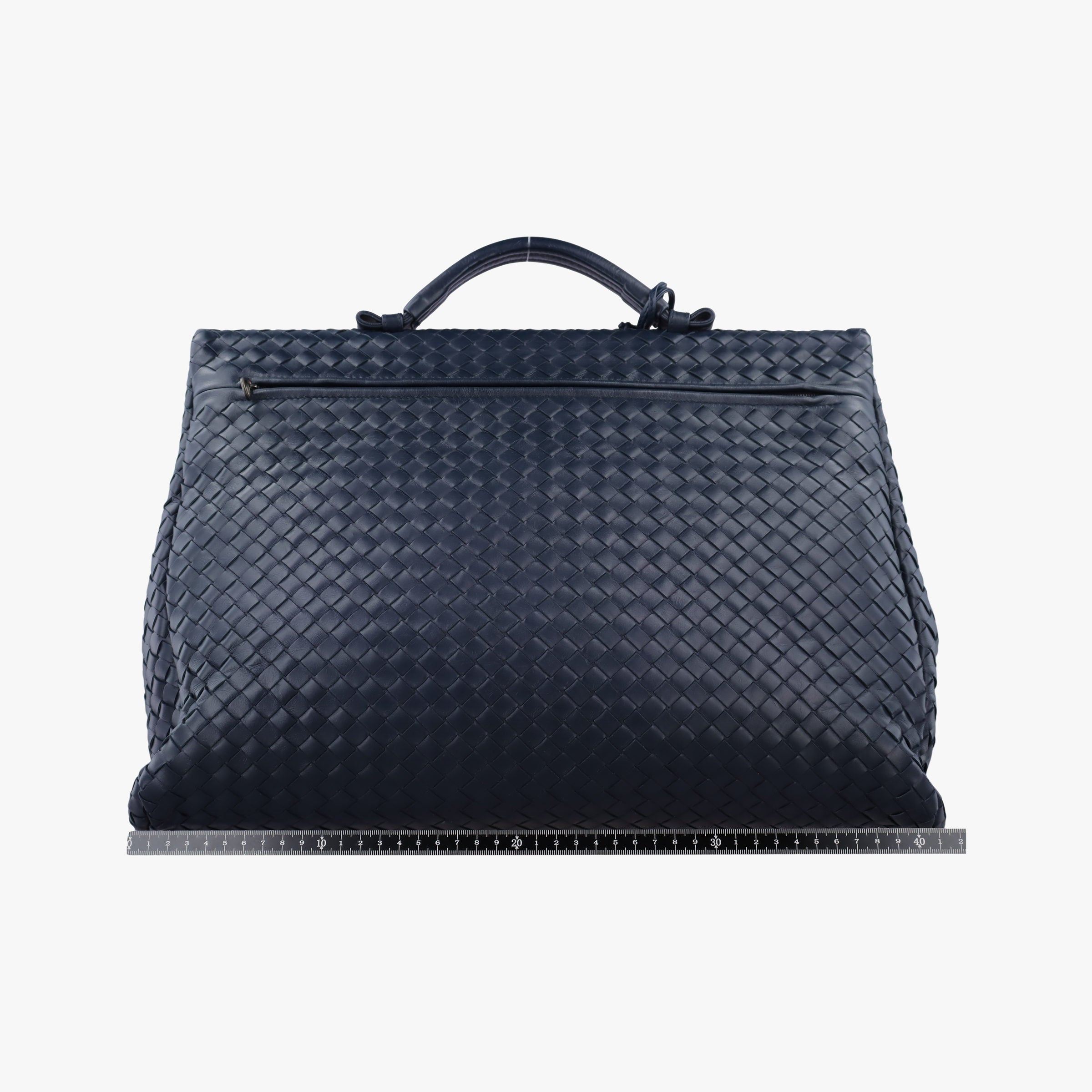 Pre-owned Bottega Veneta Intrecciato Navy lambskin  handbag | stylenewstar