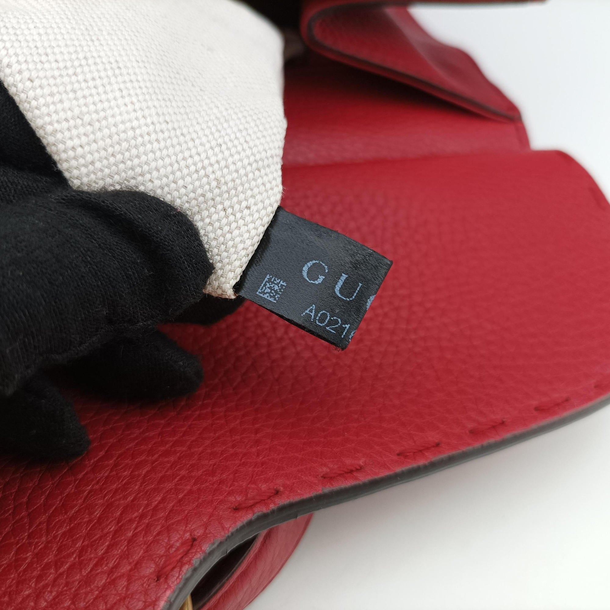 Secondhand Gucci GG Marmont Red Leather 421890 shoulderbag | stylenewstar