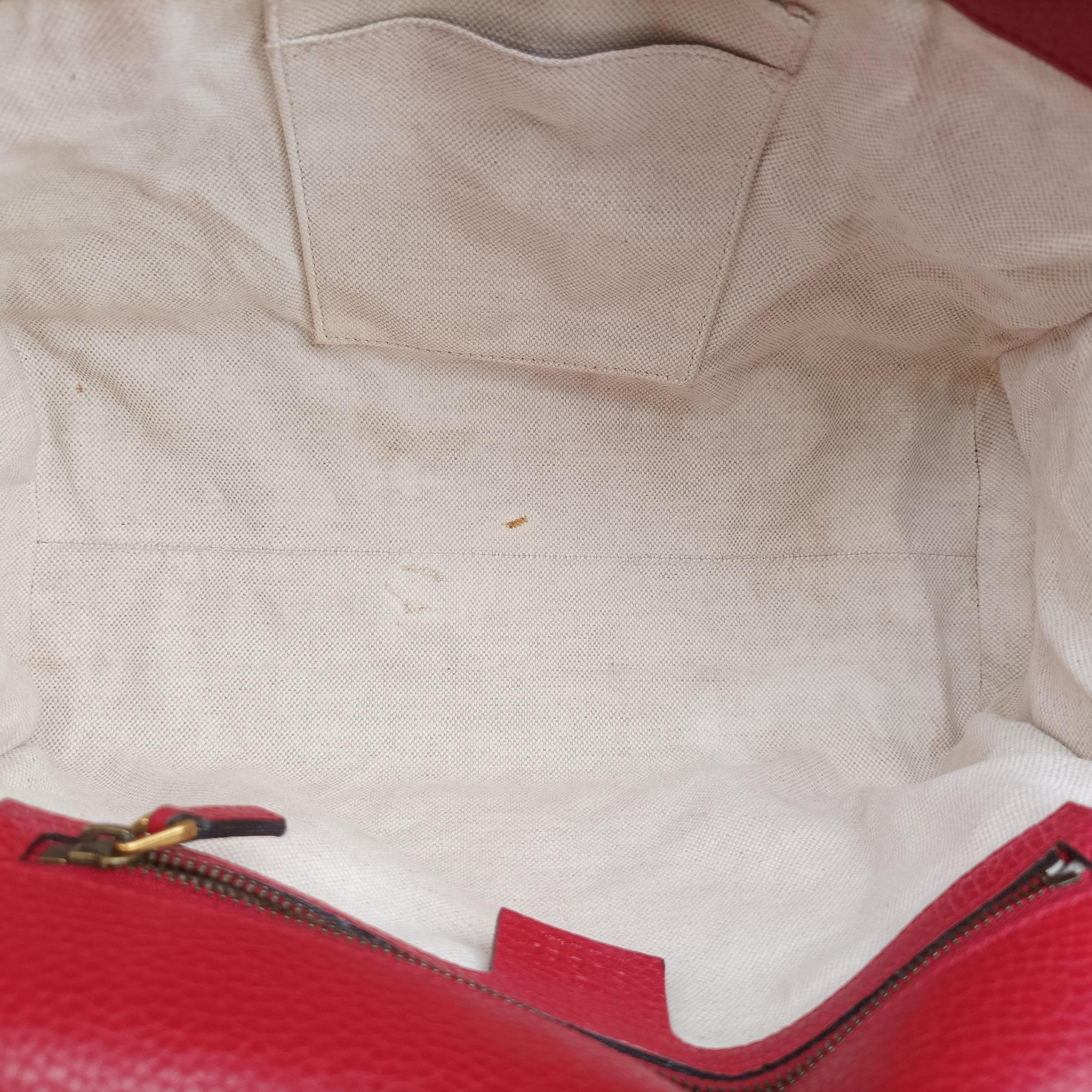 Secondhand Gucci GG Marmont Red Leather 421890 shoulderbag | stylenewstar