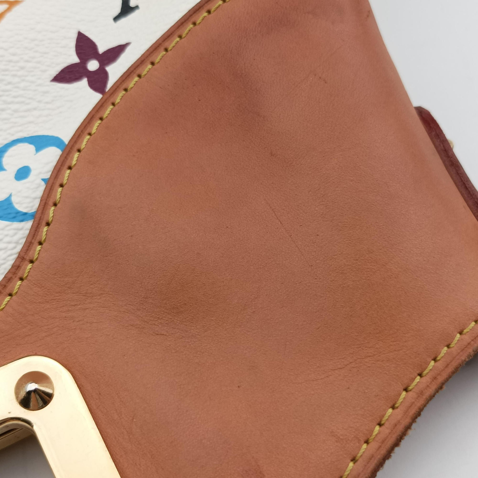 Pre-owned Louis Vuitton JUDY MM white Monogram Multicolor M40255 shoulderbag | stylenewstar
