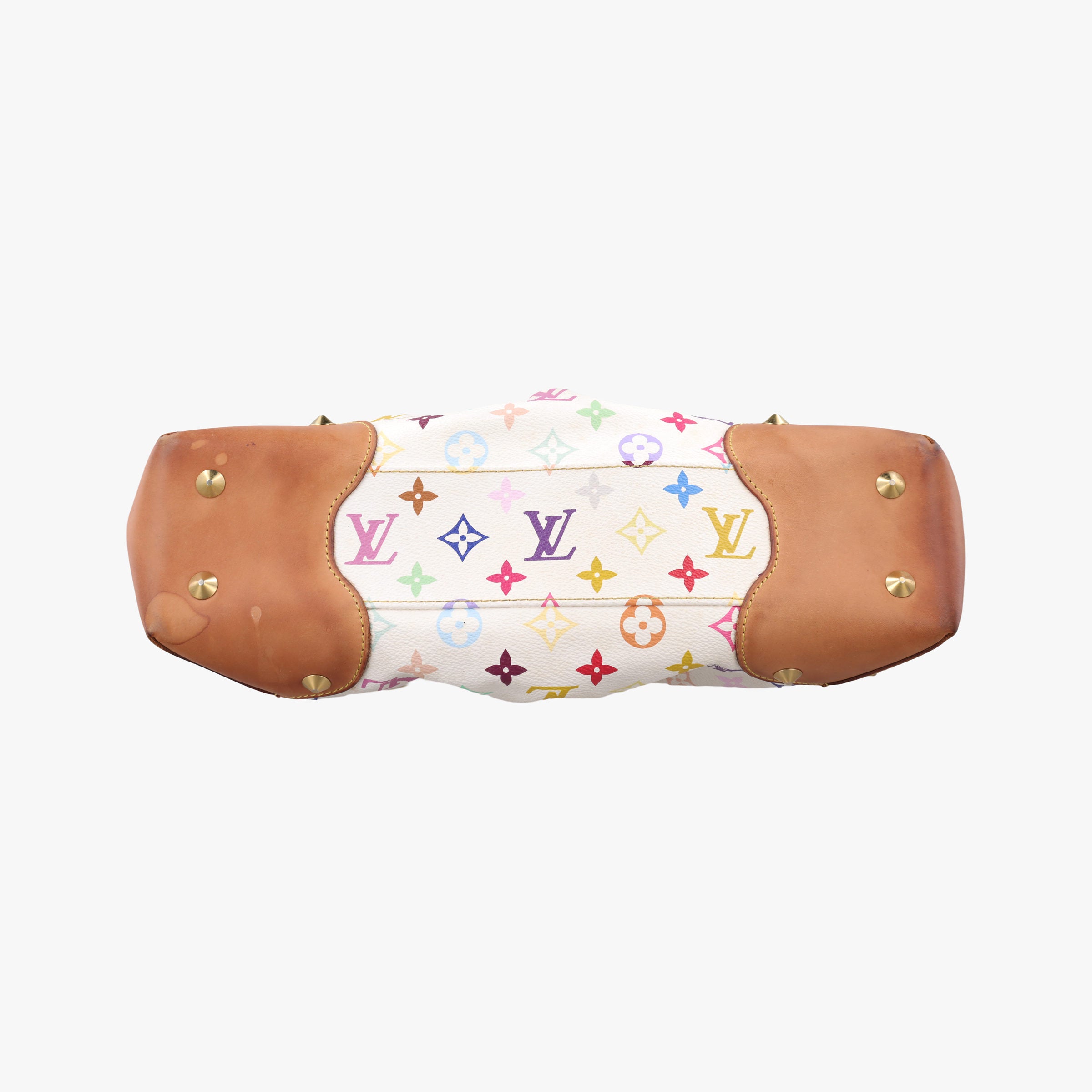 Pre-owned Louis Vuitton JUDY MM white Monogram Multicolor M40255 shoulderbag | stylenewstar