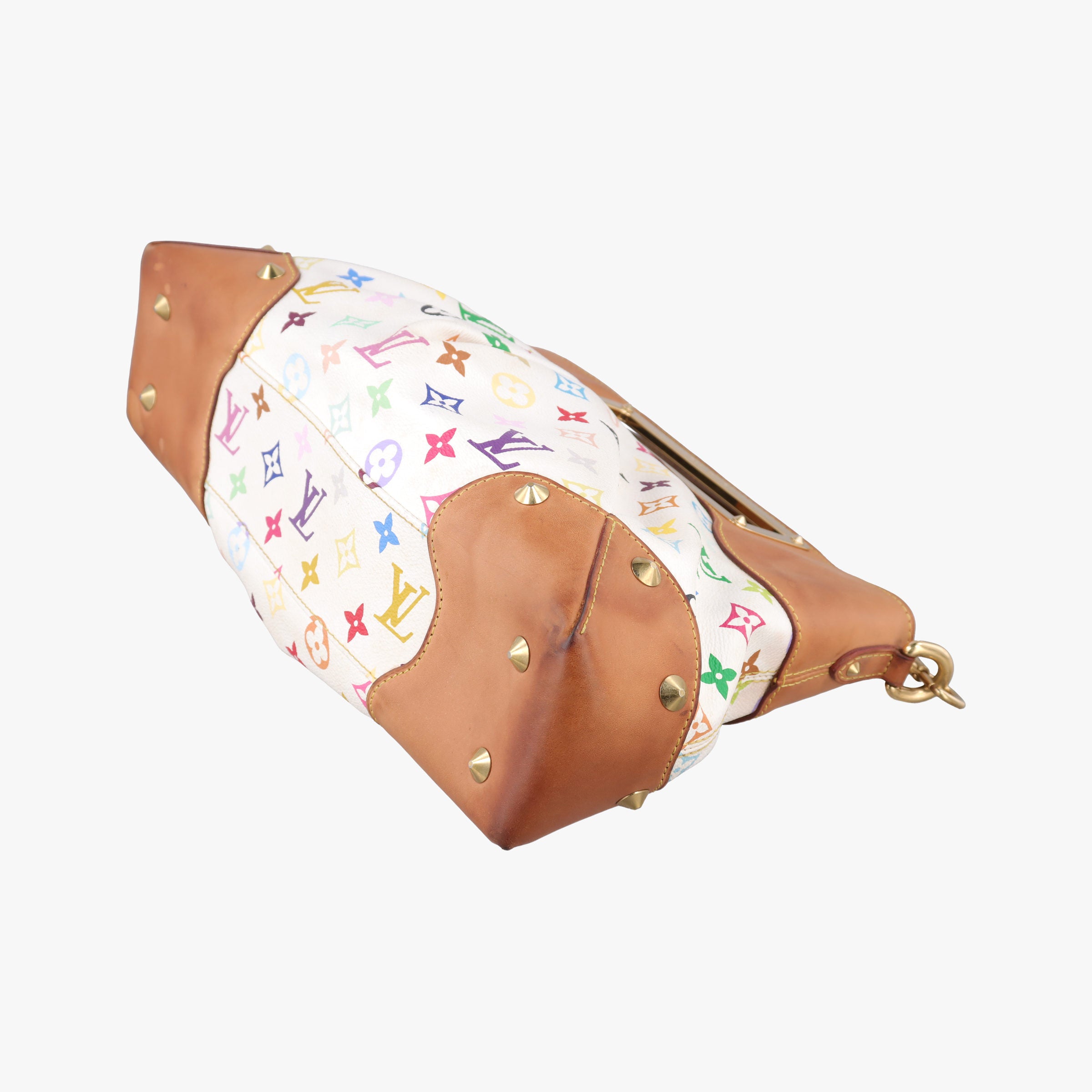 Pre-owned Louis Vuitton JUDY MM white Monogram Multicolor M40255 shoulderbag | stylenewstar