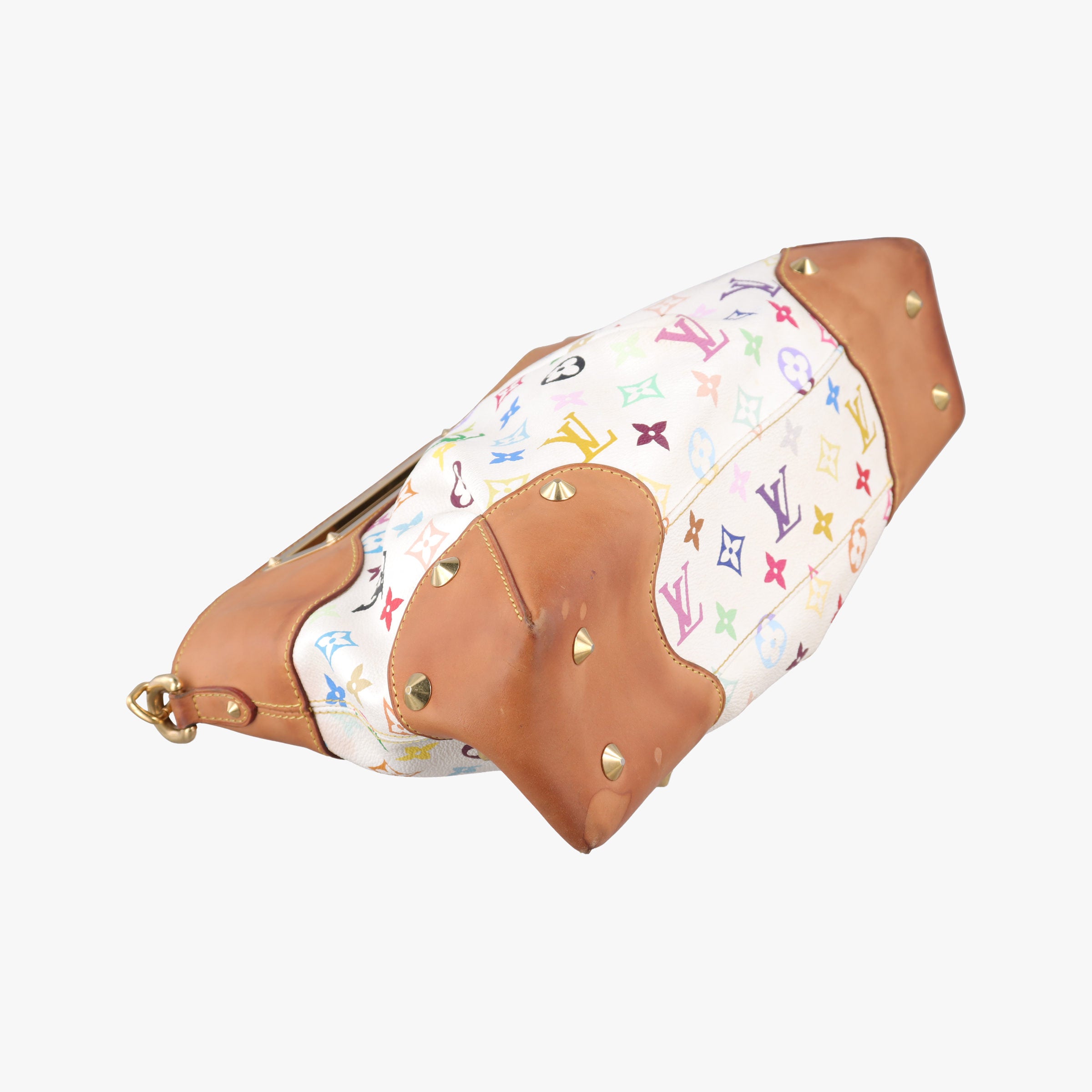 Pre-owned Louis Vuitton JUDY MM white Monogram Multicolor M40255 shoulderbag | stylenewstar