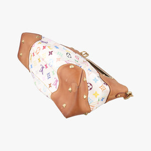 Pre-owned Louis Vuitton JUDY MM white Monogram Multicolor M40255 shoulderbag | stylenewstar