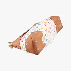 Pre-owned Louis Vuitton JUDY MM white Monogram Multicolor M40255 shoulderbag | stylenewstar