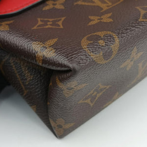 Pre-owned Louis Vuitton Locky BB Monogram/Brown×Coqulicot Monogram canvas×calf leather M44322 shoulderbag | stylenewstar