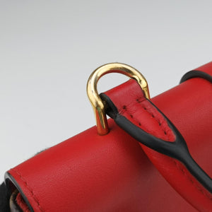 Pre-owned Louis Vuitton Locky BB Monogram/Brown×Coqulicot Monogram canvas×calf leather M44322 shoulderbag | stylenewstar