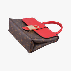 Pre-owned Louis Vuitton Locky BB Monogram/Brown×Coqulicot Monogram canvas×calf leather M44322 shoulderbag | stylenewstar