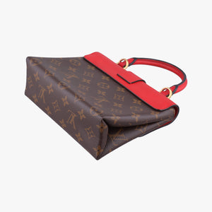 Pre-owned Louis Vuitton Locky BB Monogram/Brown×Coqulicot Monogram canvas×calf leather M44322 shoulderbag | stylenewstar