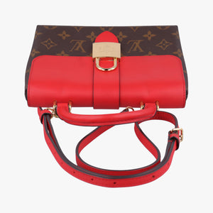 Pre-owned Louis Vuitton Locky BB Monogram/Brown×Coqulicot Monogram canvas×calf leather M44322 shoulderbag | stylenewstar