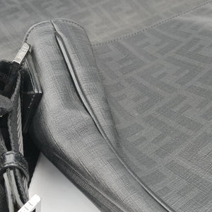 Pre-owned Fendi Zucca Grey leather 7VA195 shoulderbag | stylenewstar