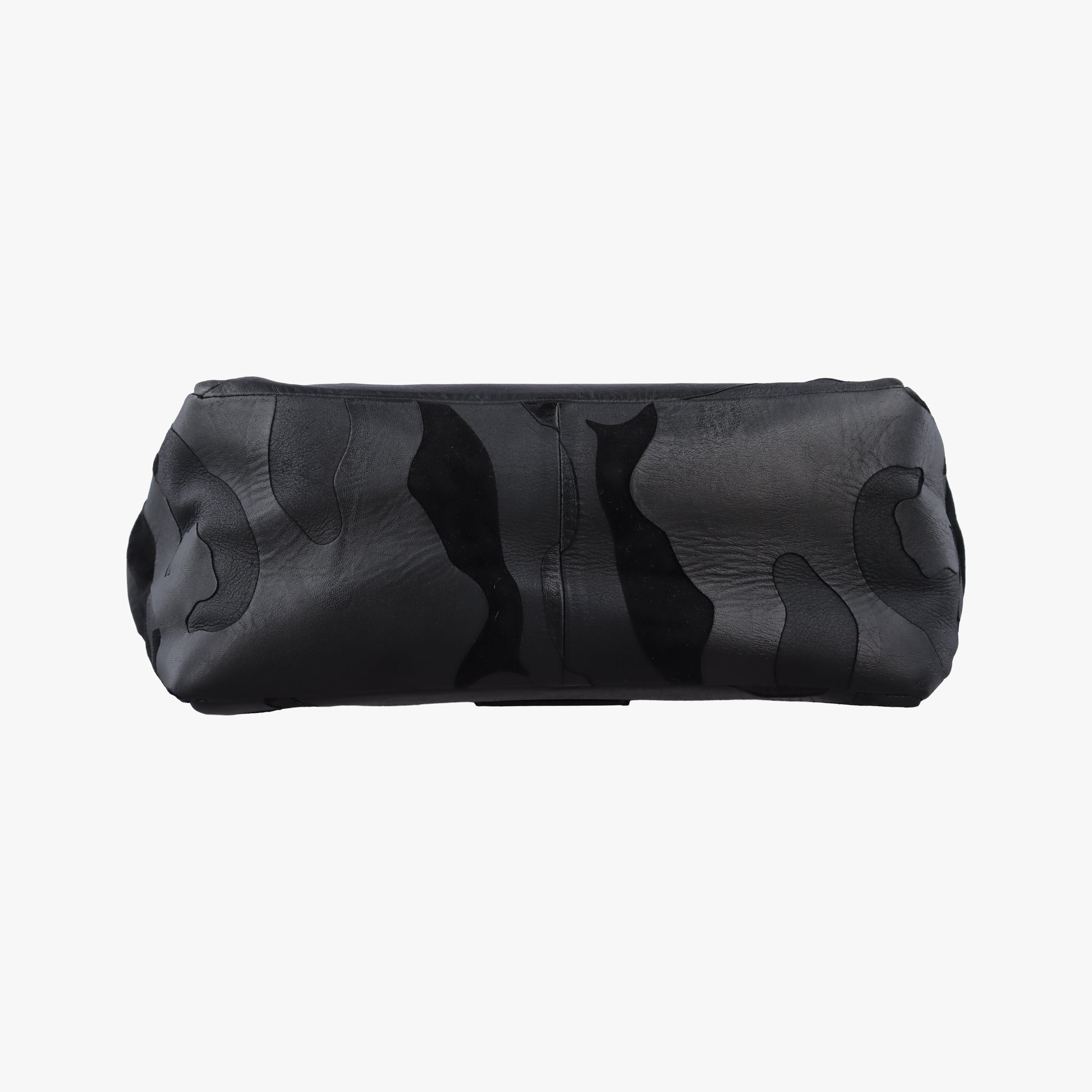 Pre-owned Valentino Rockstud Black Canvas×Leather  shoulderbag | stylenewstar