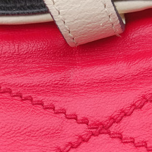 Pre-owned Miu Miu NAPPA BIKER Red × Black Leather 5BD062 shoulderbag | stylenewstar
