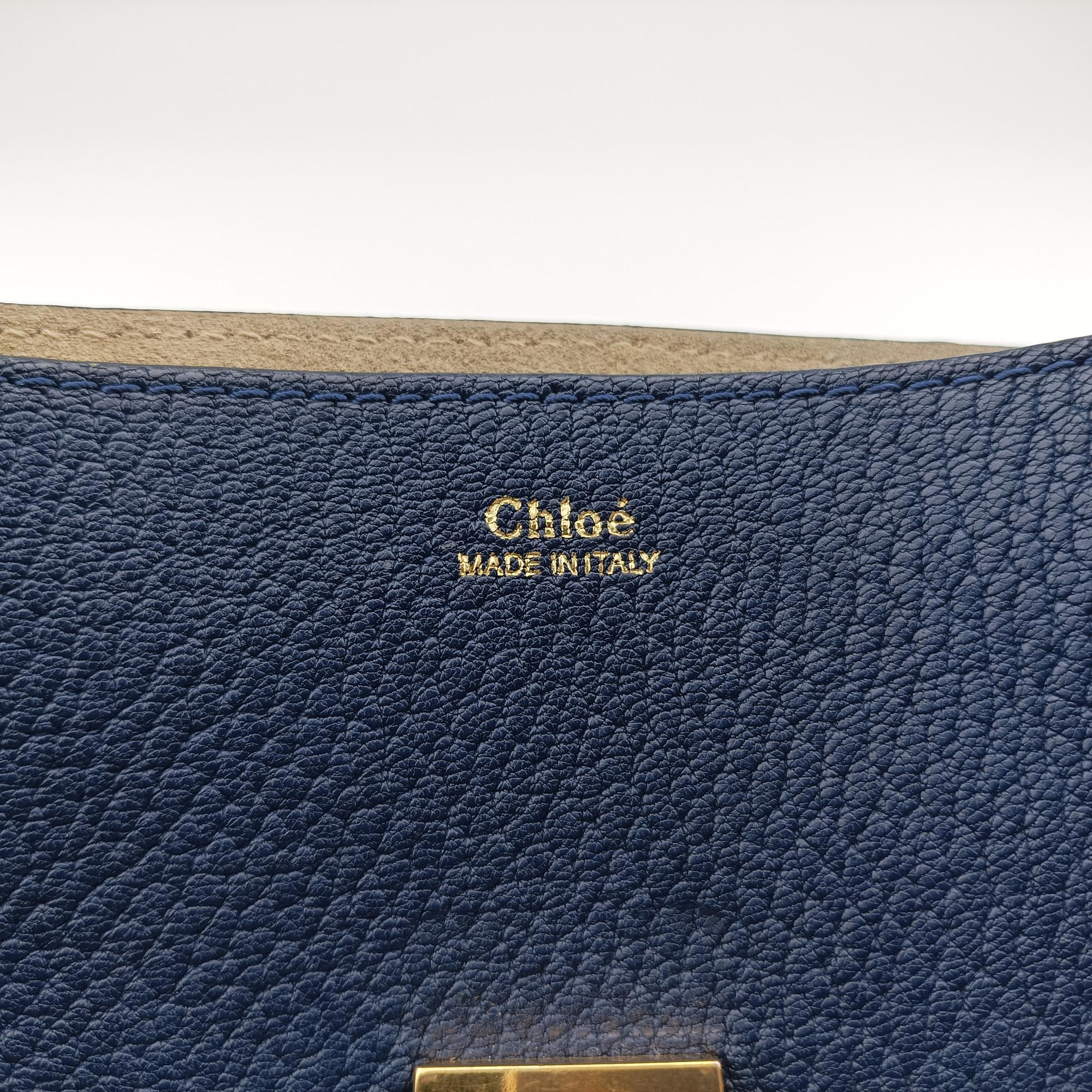Secondhand Chloe DREW Navy Leather  shoulderbag | stylenewstar