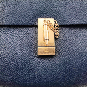 Secondhand Chloe DREW Navy Leather  shoulderbag | stylenewstar